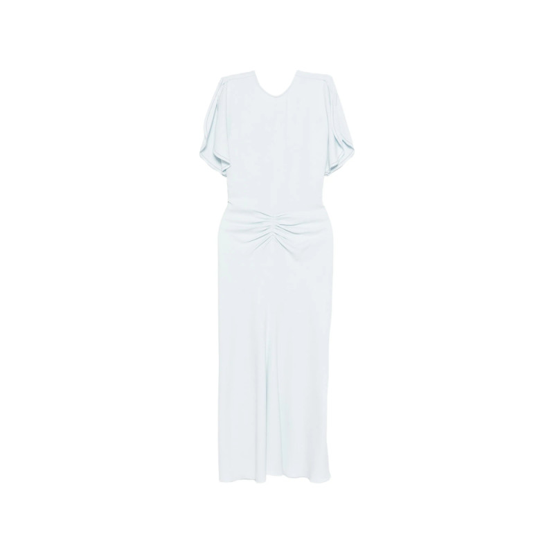 Victoria Beckham Gathered-waist Midi Dress