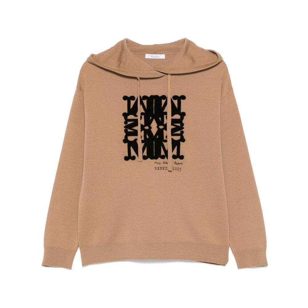 Max Mara Flocked-logo Hoodie