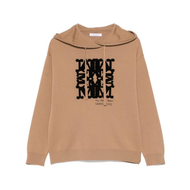 Max Mara Flocked-logo Hoodie