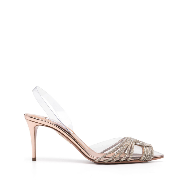 Aquazzura Gatsby Plexi Sling 75mm Pumps