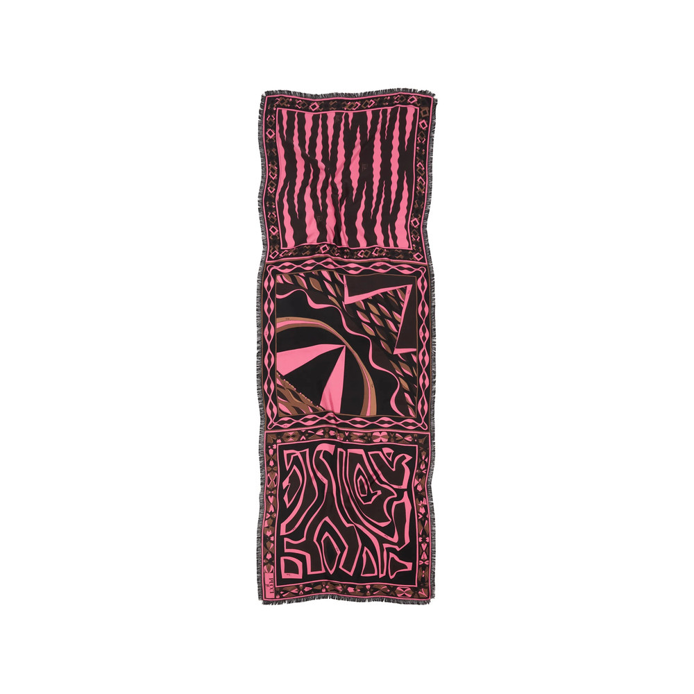 Pucci Iride-print Frayed Scarf