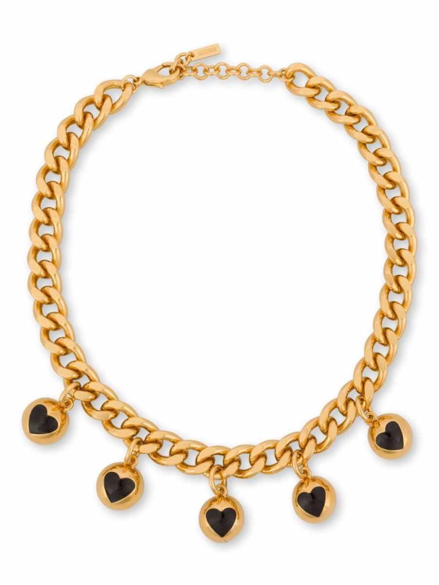 heart-charms chain necklace