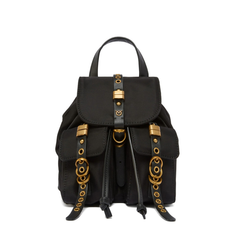 Pinko Pockets Antique-gold Backpack