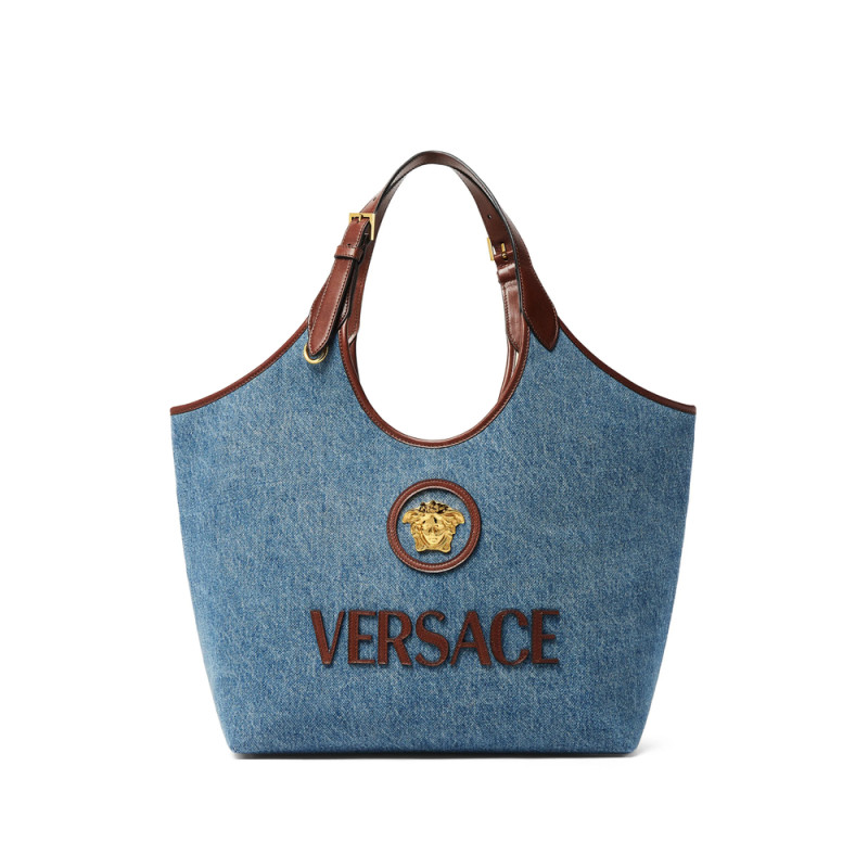 Versace Logo-appliqué Tote Bag
