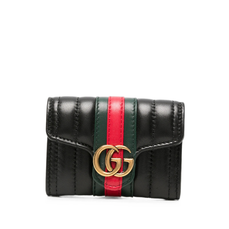 Gucci GG Marmont Web-stripe Wallet