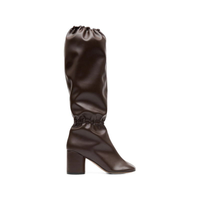Mm6 Maison Margiela Anatomic Elasticated-detail Knee-high Boots