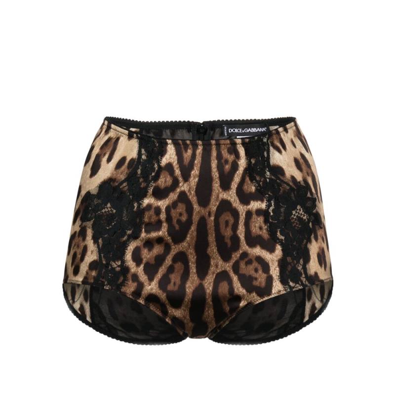 Dolce & Gabbana Leopard-print High-waist Briefs