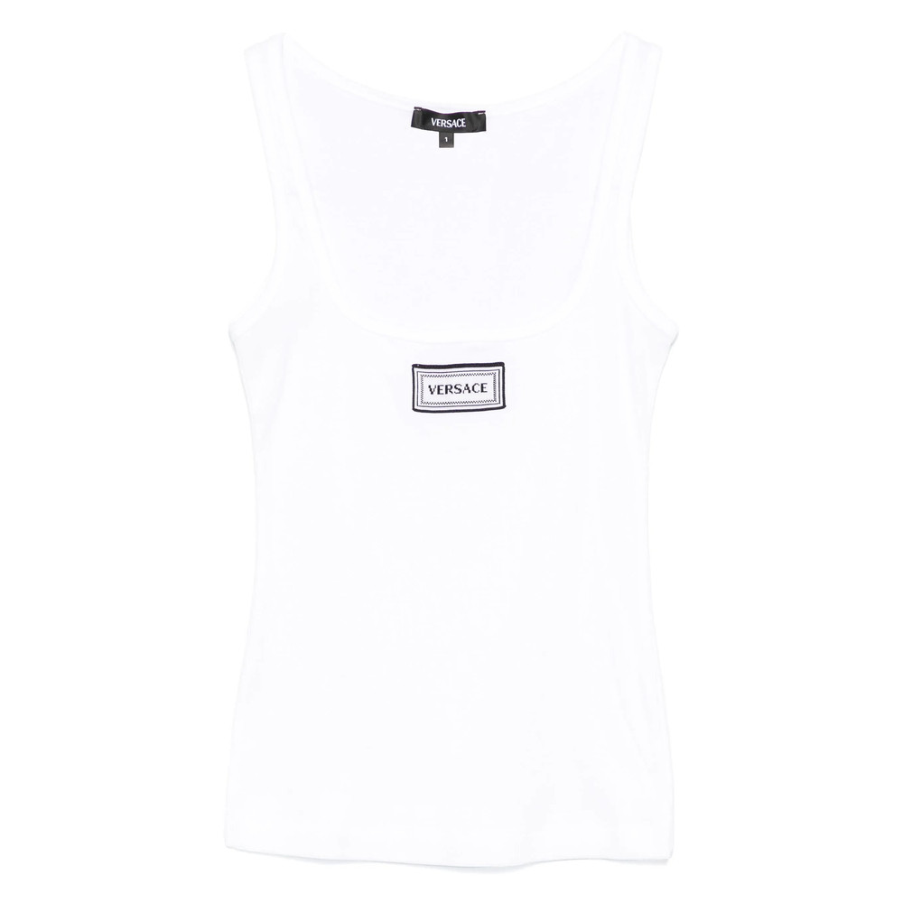 Versace Underwear Logo-patch Tank Top