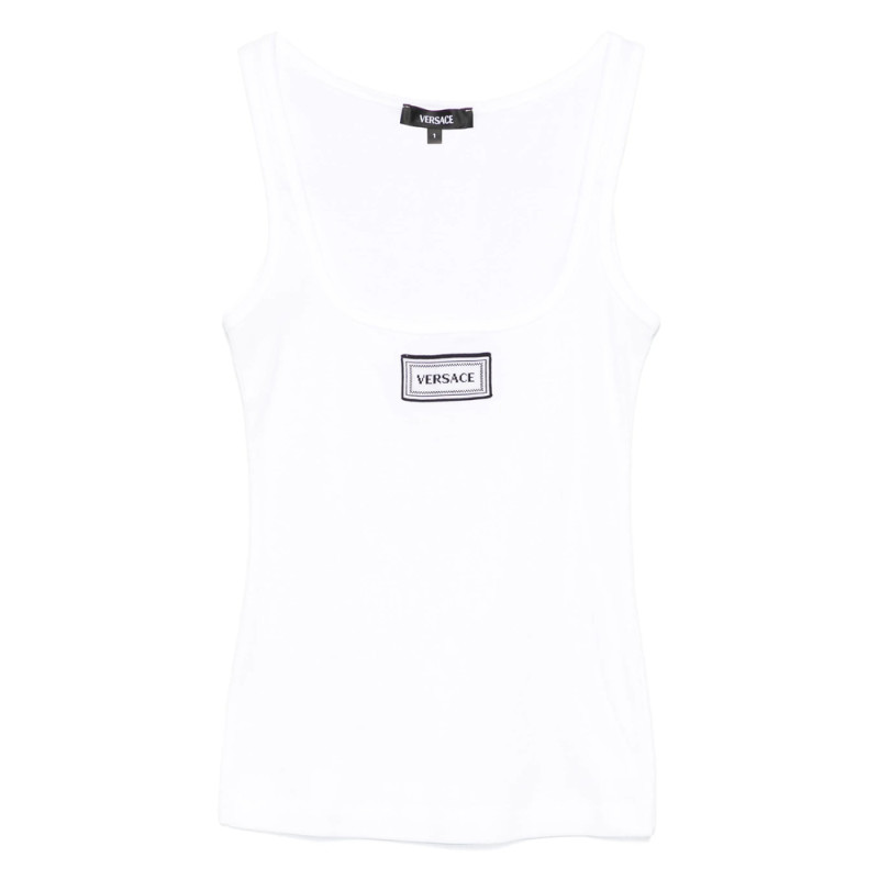 Versace Underwear Logo-patch Tank Top