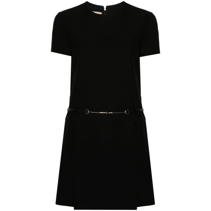 Gucci Horsebit-detail Wool Minidress
