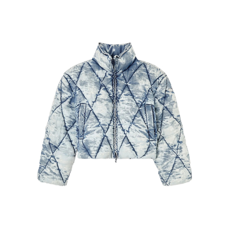 Diesel Quilted Acid-wash Puffer Jacket