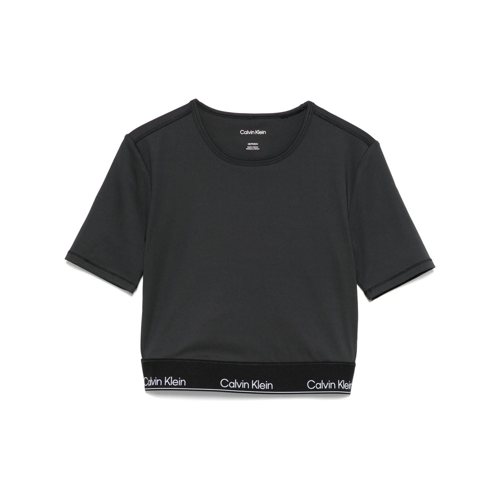 Calvin Klein Sport Logo-waistband Crop Top