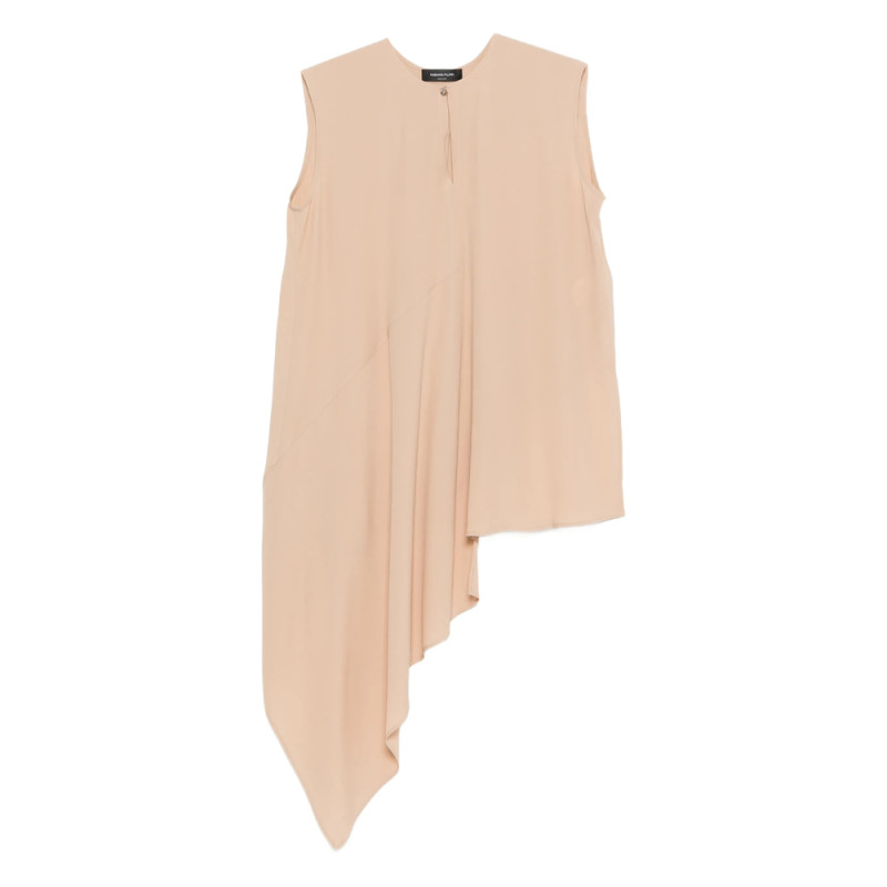Fabiana Filippi Asymmetric Sleeveless Blouse