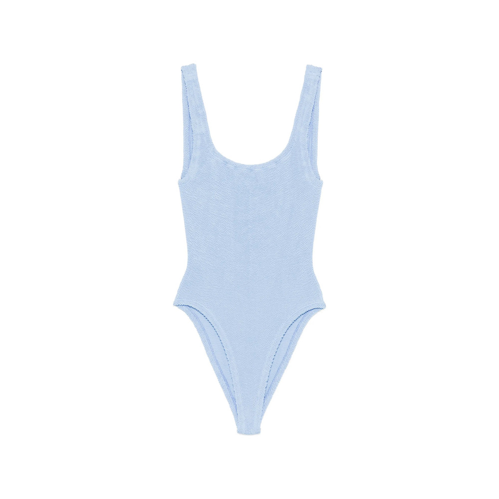Hunza G Square-neck Crinkle Swimsuit