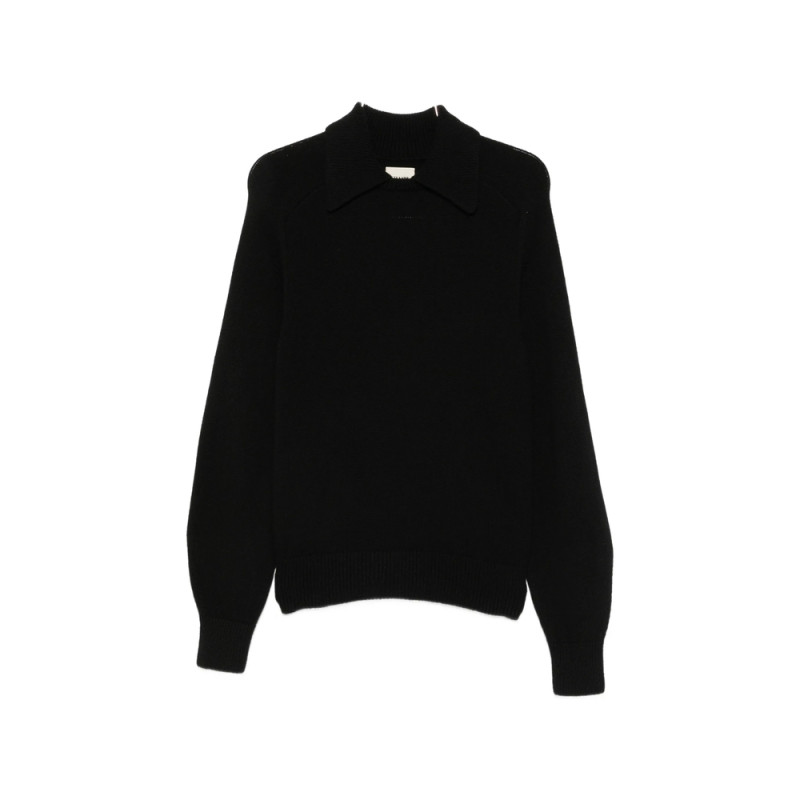 Khaite Jackson Collared Raglan-sleeve Sweater