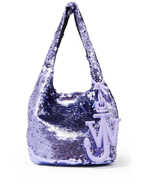 mini sequinned tote bag