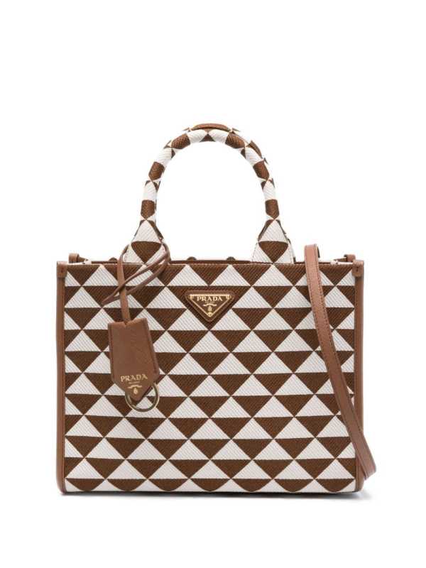small Symbole jacquard tote bag