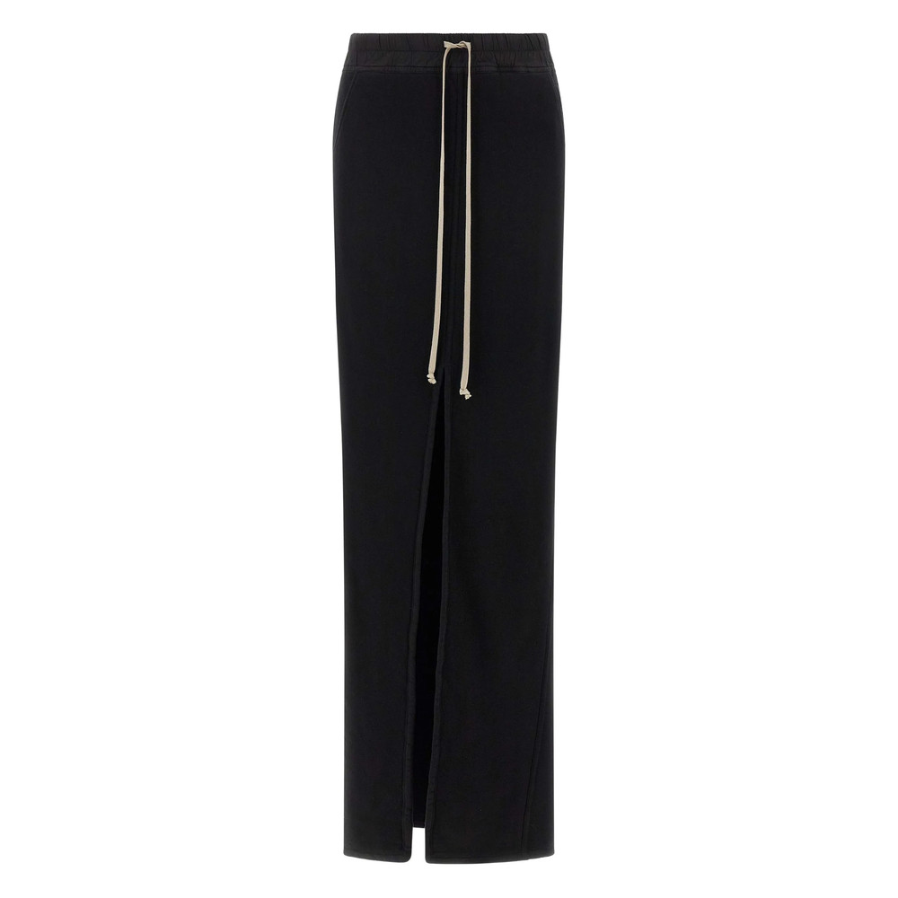 Rick Owens Drkshdw Drawstring Front-split Maxi Skirt