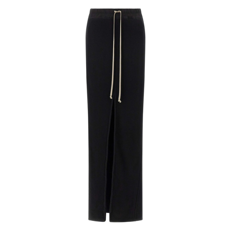 Rick Owens Drkshdw Drawstring Front-split Maxi Skirt
