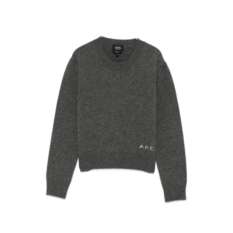 A. p.c. Logo-knit Crew-neck Sweater
