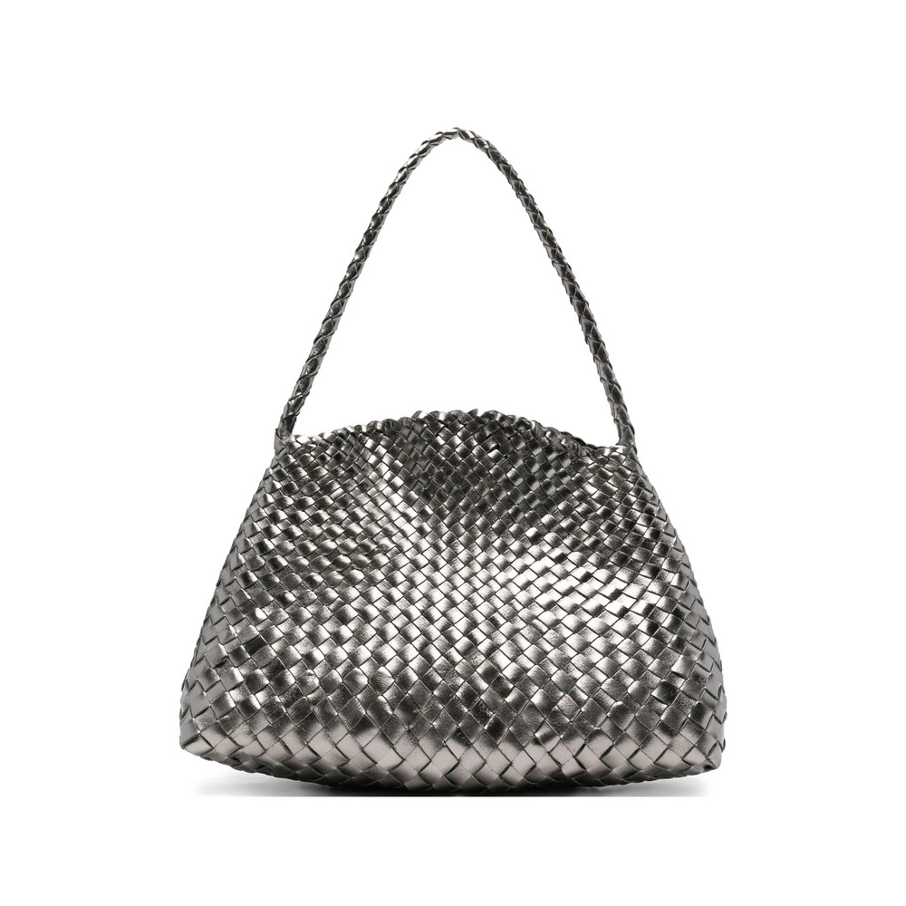 Dragon Diffusion Woven Leather Shoulder Bag