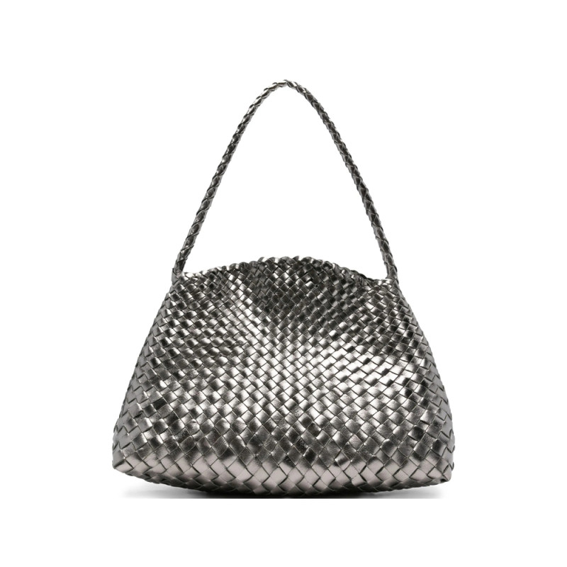 Dragon Diffusion Woven Leather Shoulder Bag