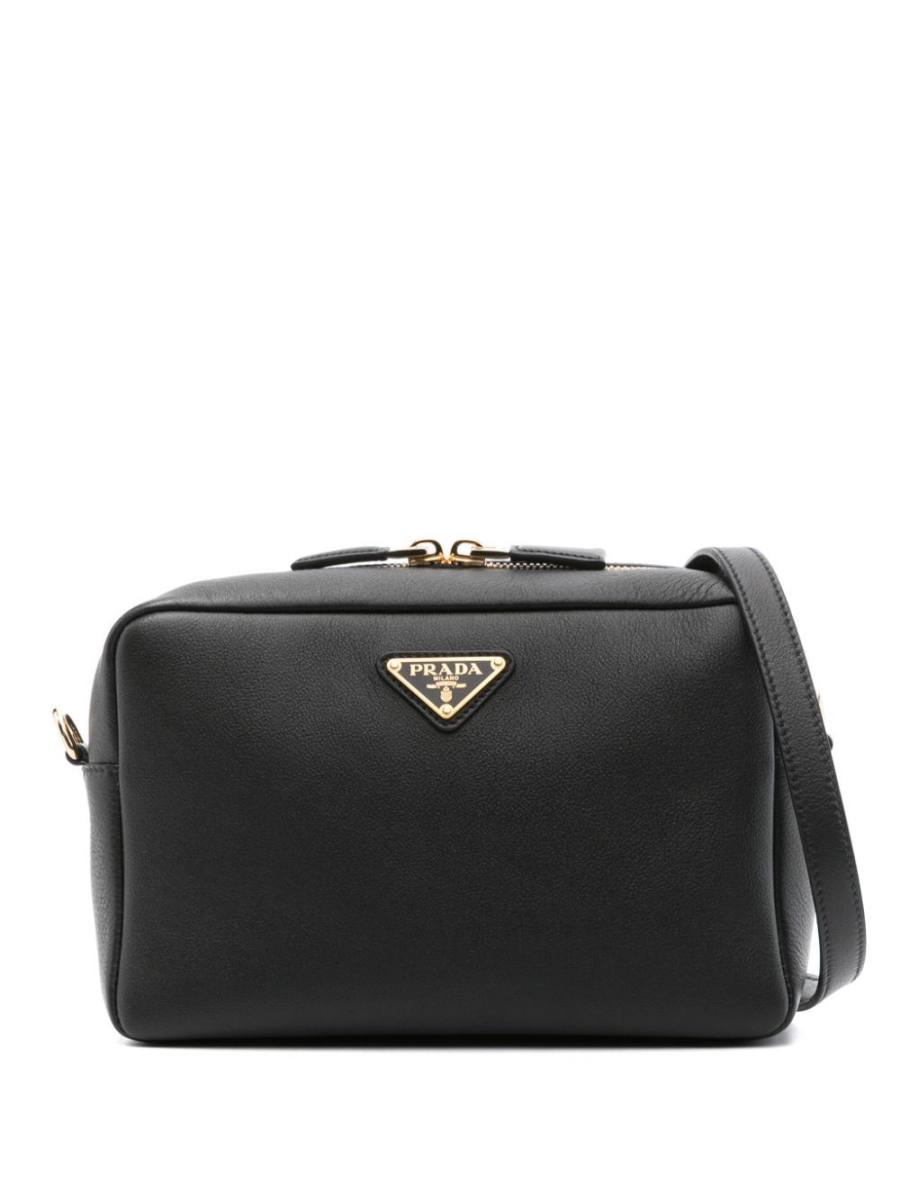 triangle-logo shoulder bag