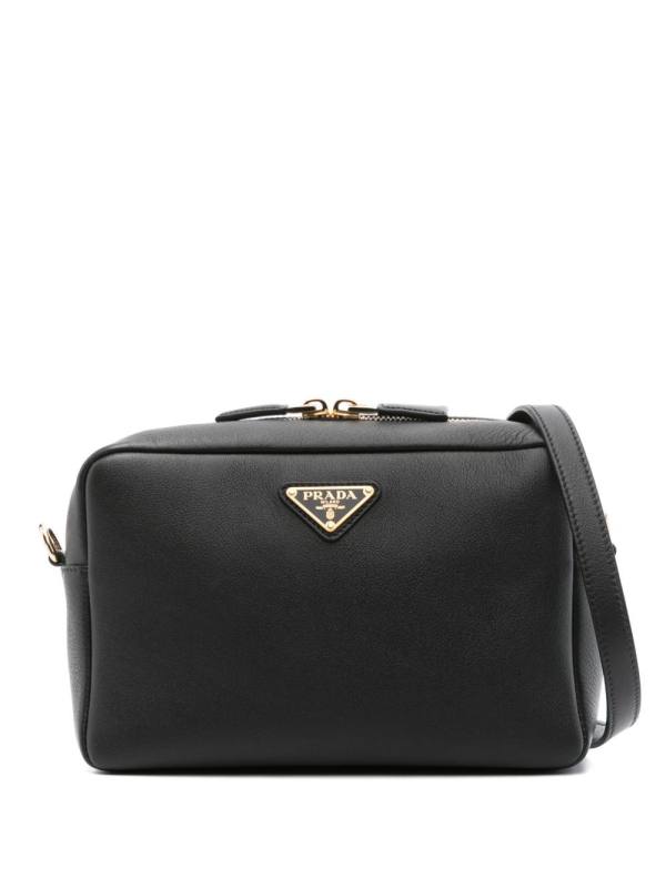 triangle-logo shoulder bag