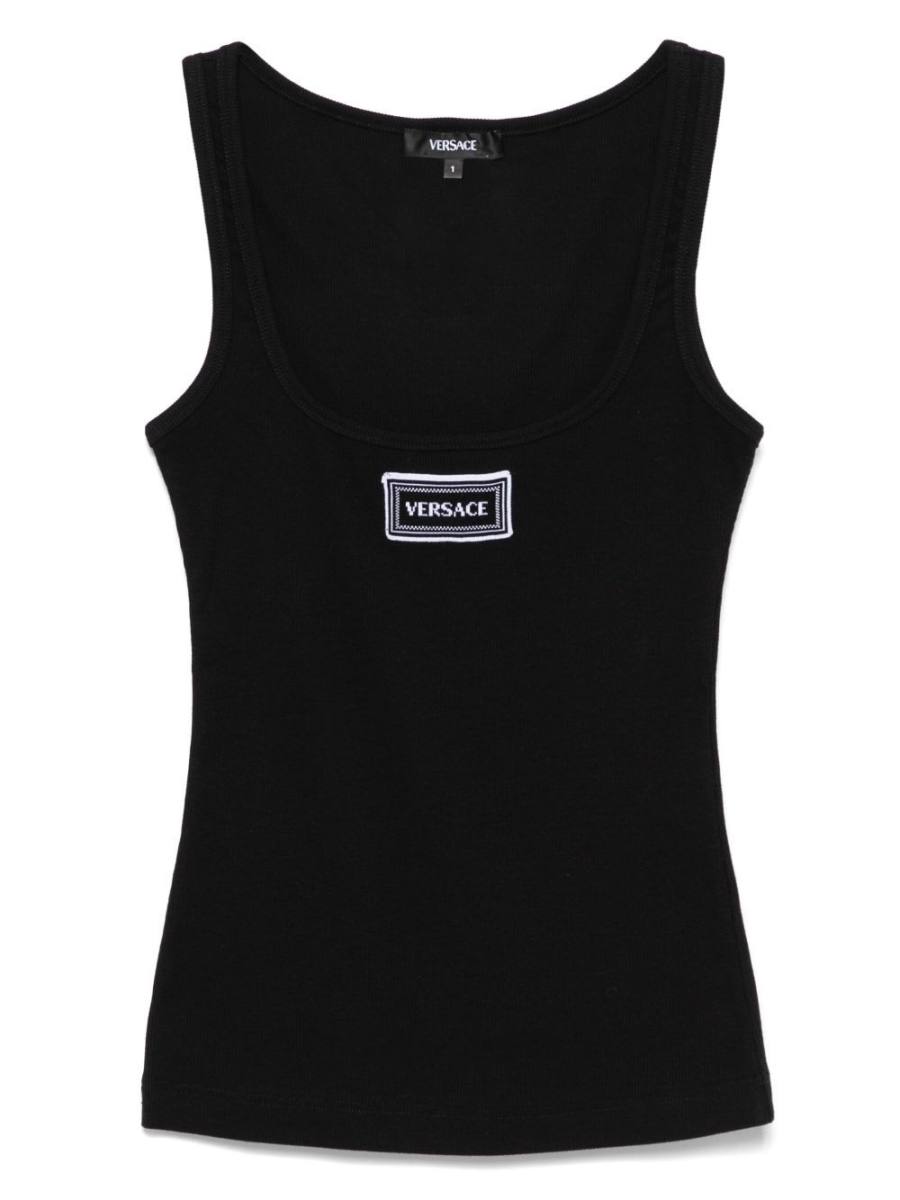 logo-patch tank top