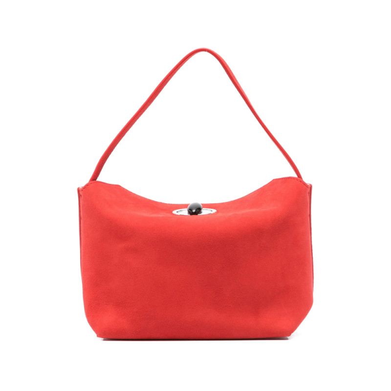 Christopher Esber Turnlock Suede Mini Tote Bag