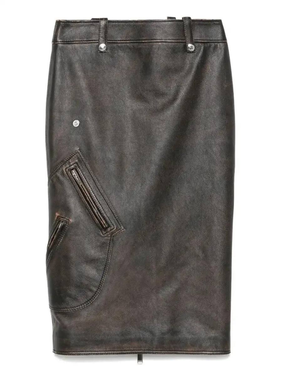leather pencil skirt