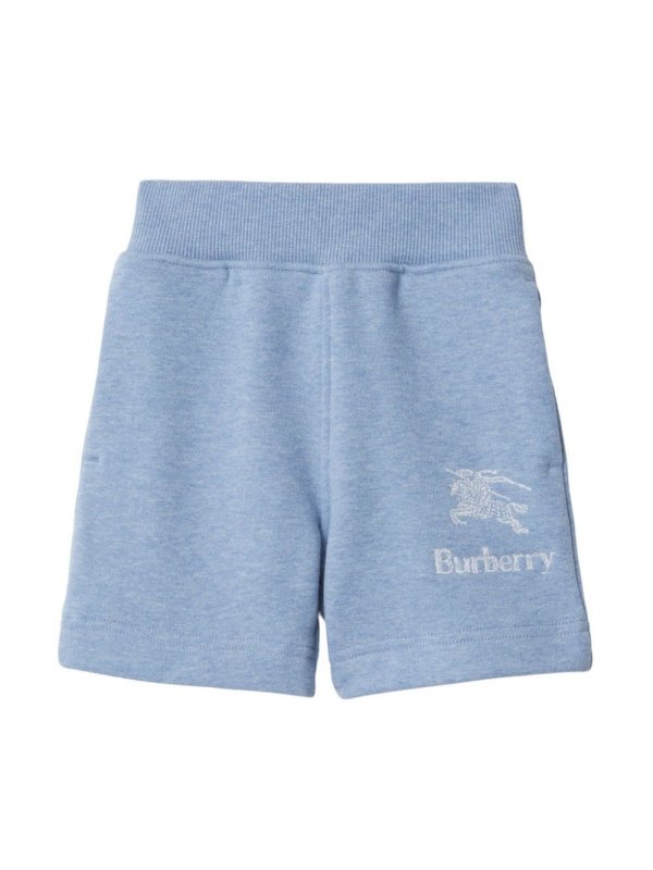 logo-embroidered cotton shorts
