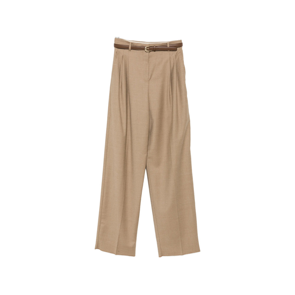 Max Mara Studio Pleated Wide-leg Trousers