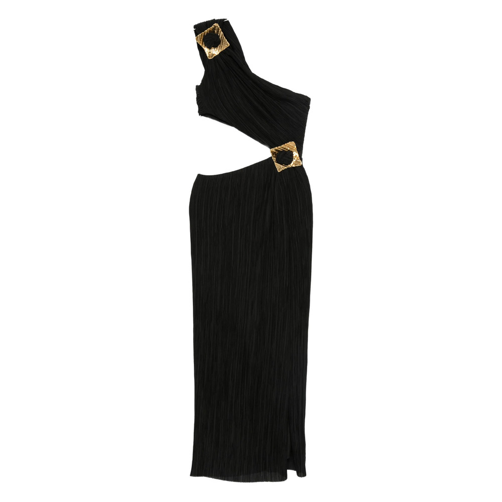Cult Gaia Loah Pleated Cut-out Dress