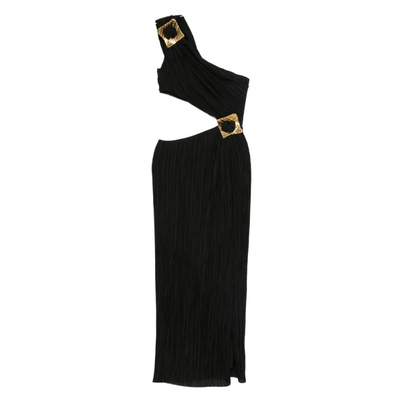 Cult Gaia Loah Pleated Cut-out Dress