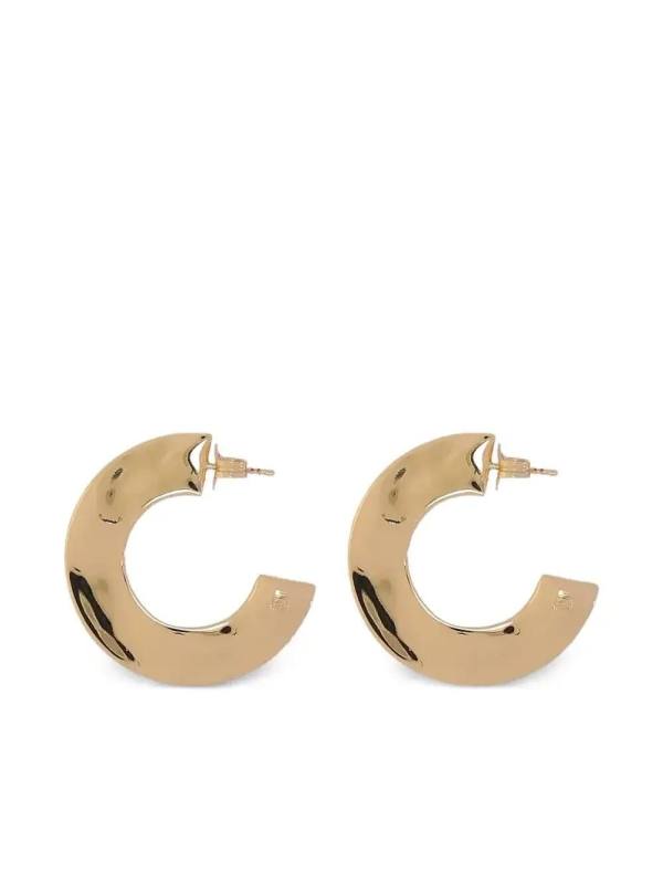 Mindy curved hoop earrings