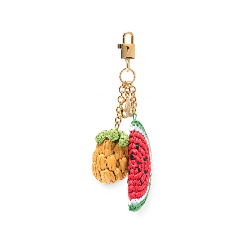 Dolce & Gabbana Fruit-charm DG-logo Keyring