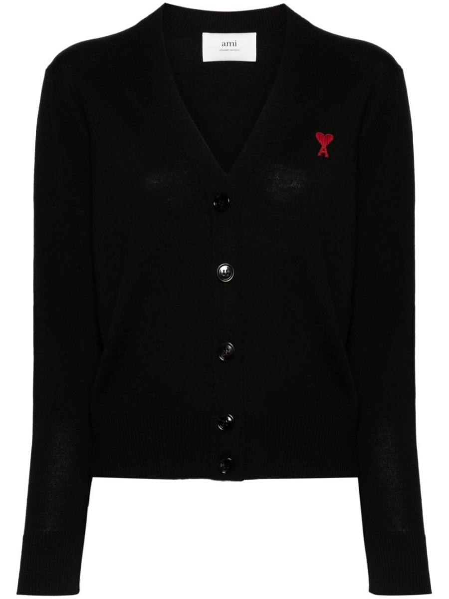 Ami de Coeur-embroidered cardigan