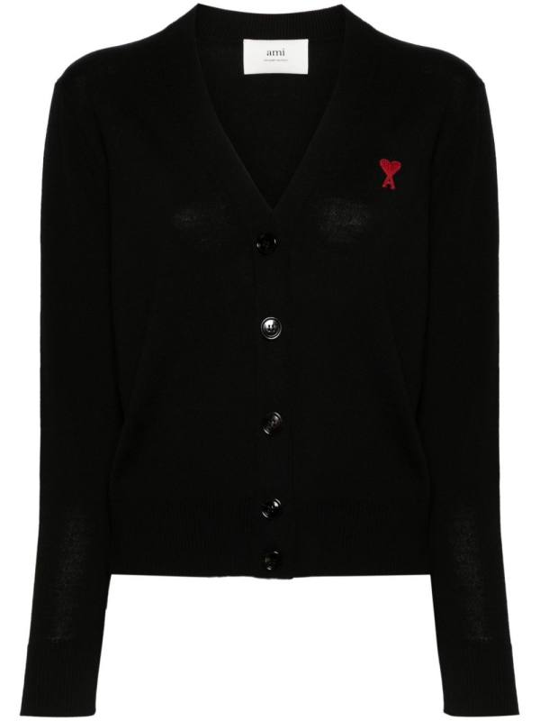 Ami de Coeur-embroidered cardigan