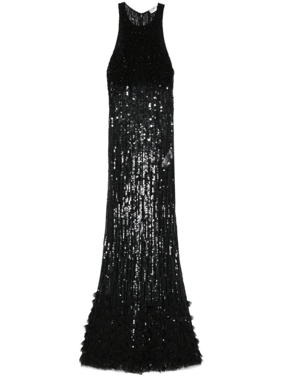 sequin-embellished maxi dress