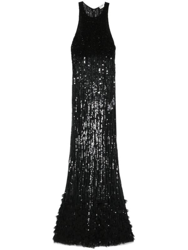 sequin-embellished maxi dress