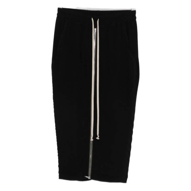Rick Owens Drawstring Zip Midi Skirt