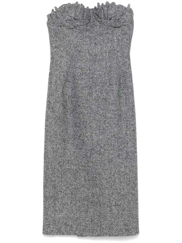 boned midi dress