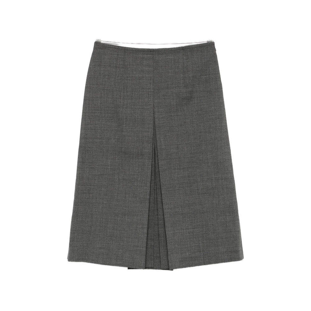 Prada Pleated Wool Skirt