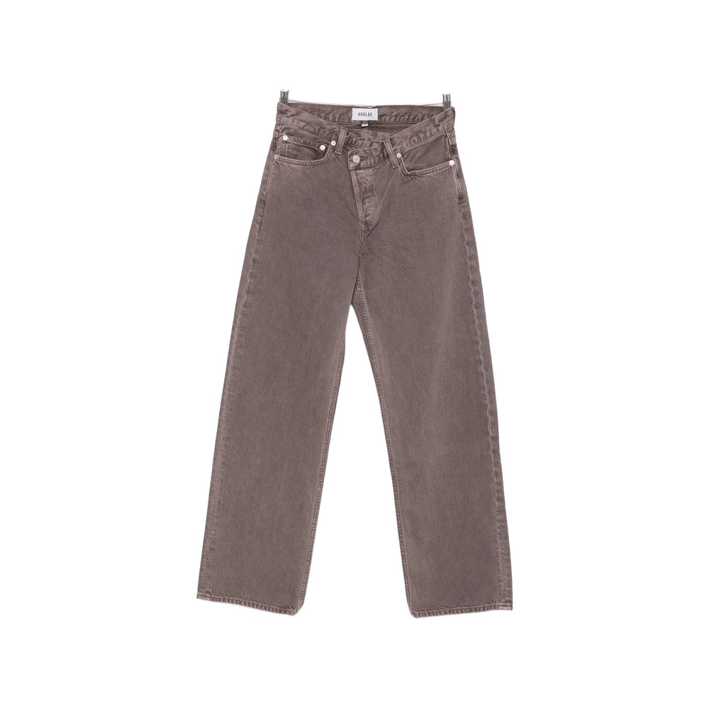 Agolde Criss-cross Straight-leg Jeans