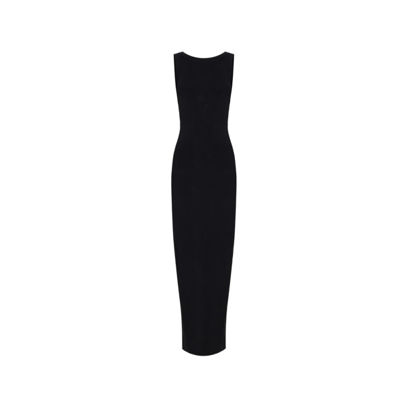 Elisabetta Franchi Red Carpet Dress In Shiny Viscose Fabric With Charms