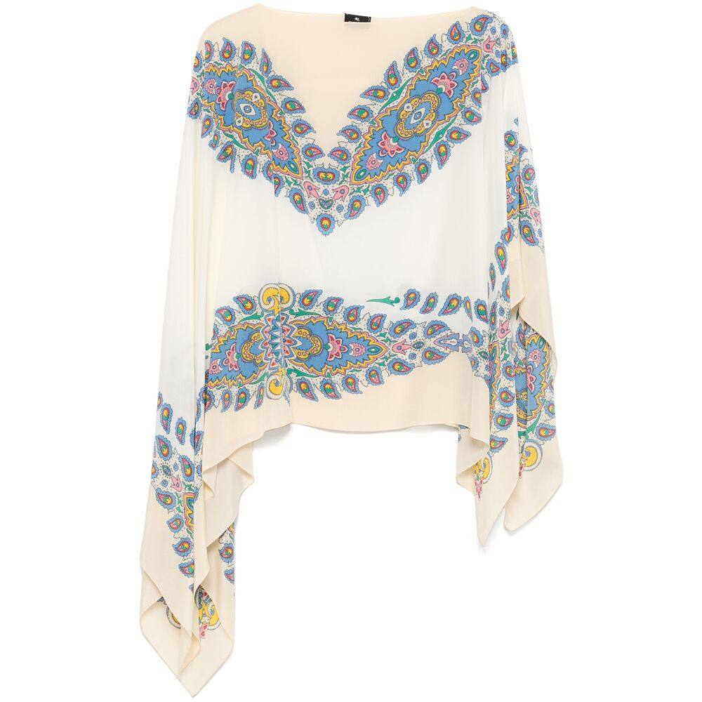 Etro Paisley-print Silk Poncho