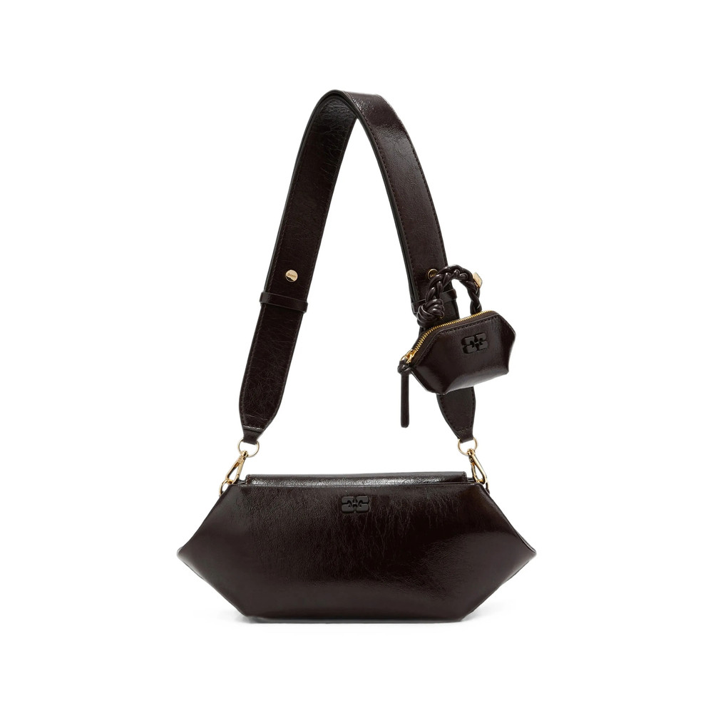 Ganni Bou East/West Shine Shoulder Bag
