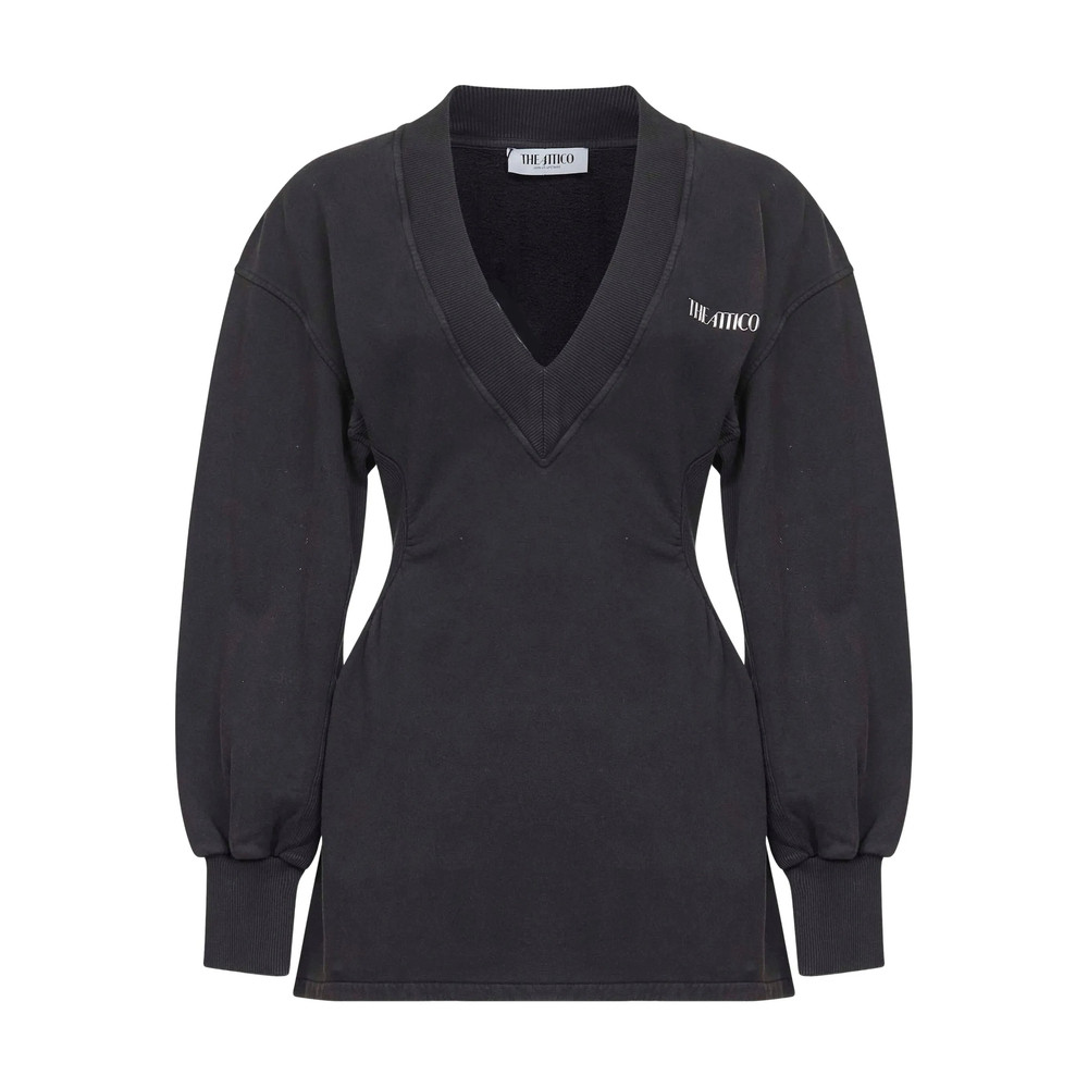 The Attico V-neck Mini Dress