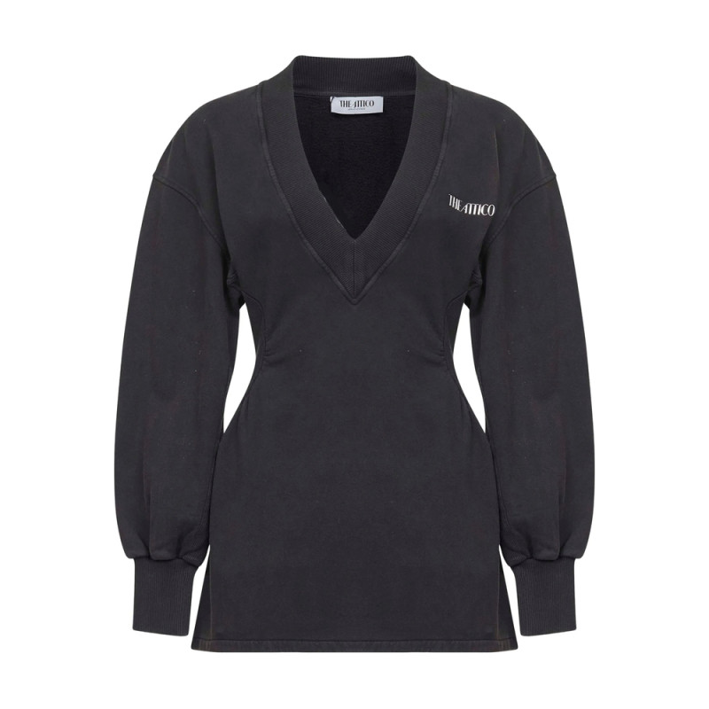 The Attico V-neck Mini Dress